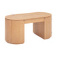 Marlow 64" Wood Executive Desk With Storage - Natural