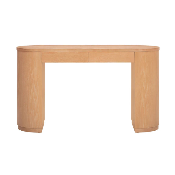 Marlow 52" Wood 2-Drawer Writing Desk - Natural