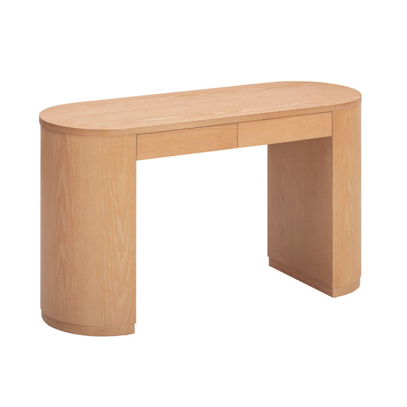 Marlow 52" Wood 2-Drawer Writing Desk - Natural