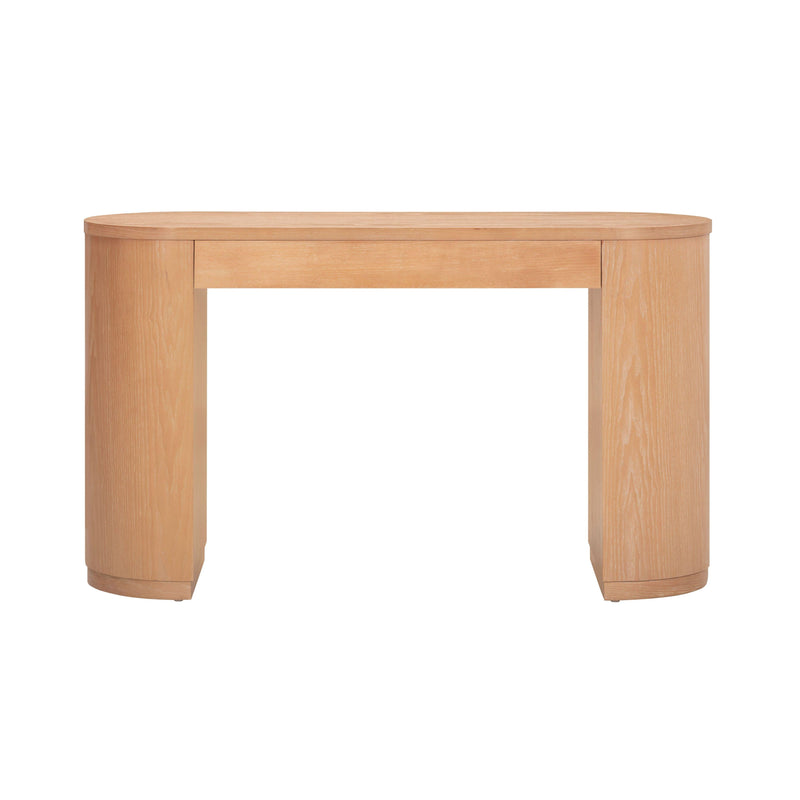 Marlow 52" Wood 2-Drawer Writing Desk - Natural