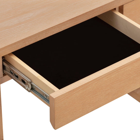 Marlow 52" Wood 2-Drawer Writing Desk - Natural
