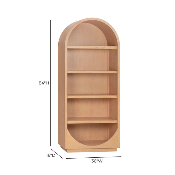 Marlow Wood Bookcase - Natural