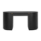 Marlow 64" Wood Executive Desk With Storage - Black