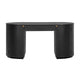 Marlow 64" Wood Executive Desk With Storage - Black