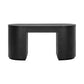 Marlow 64" Wood Executive Desk With Storage - Black