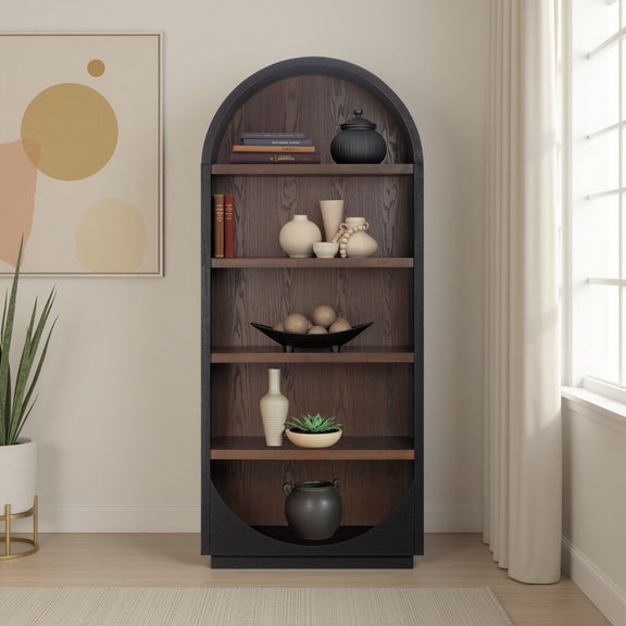Marlow Wood Bookcase - Black