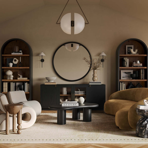 Marlow Wood Bookcase - Black