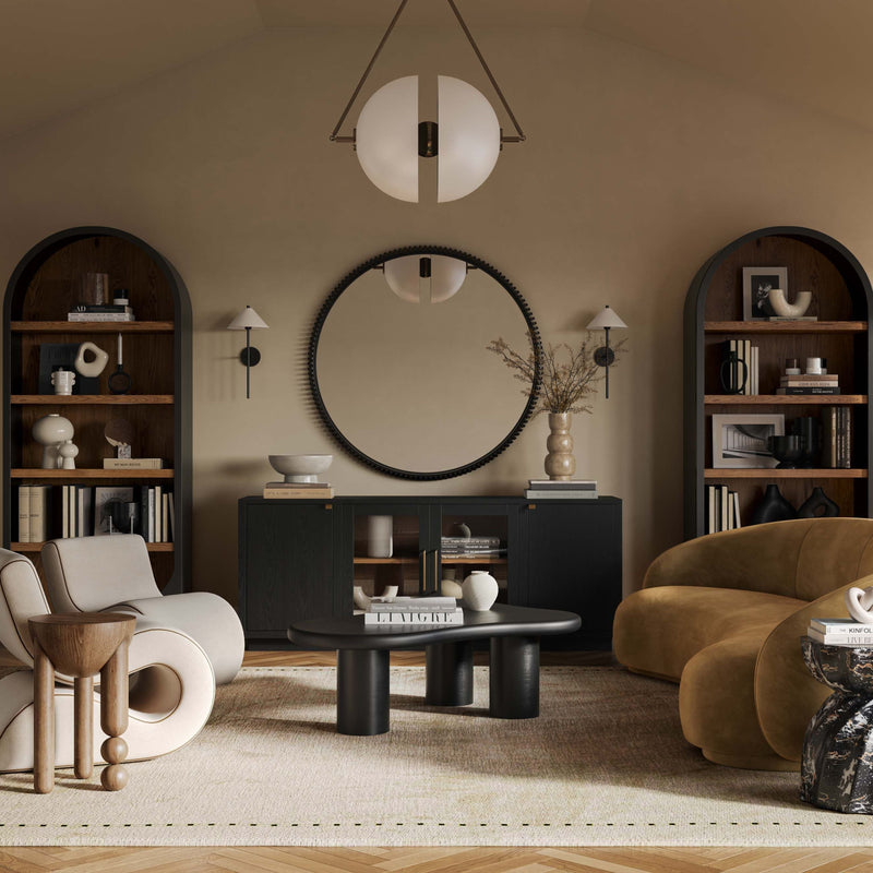 Marlow Wood Bookcase - Black