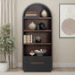 Marlow Wood Bookcase With File Drawer - Black