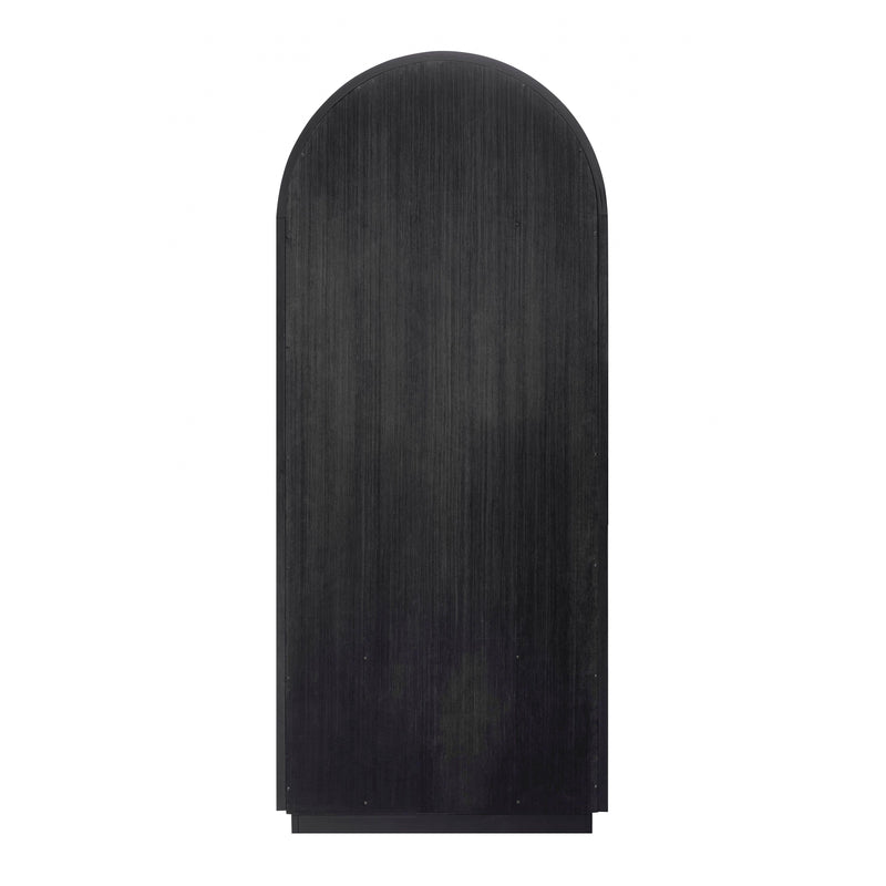 Marlow Wood Bookcase With File Drawer - Black