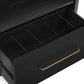 Marlow Wood Bookcase With File Drawer - Black