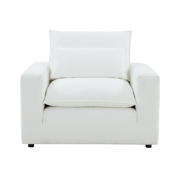 Cali Performance Fabric Armchair - Pearl