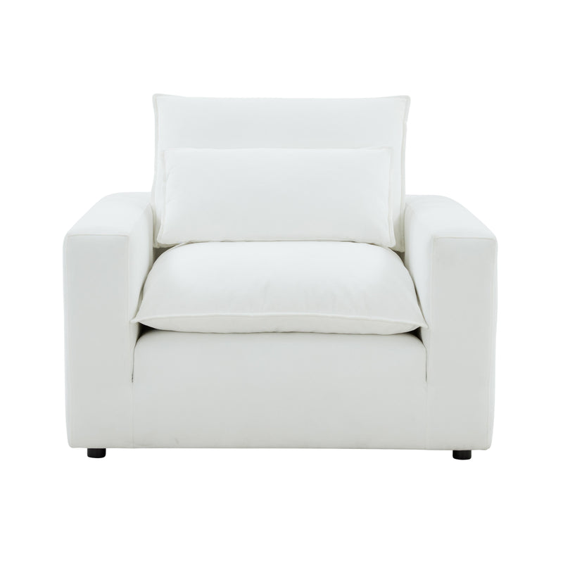 Cali Performance Fabric Armchair - Pearl