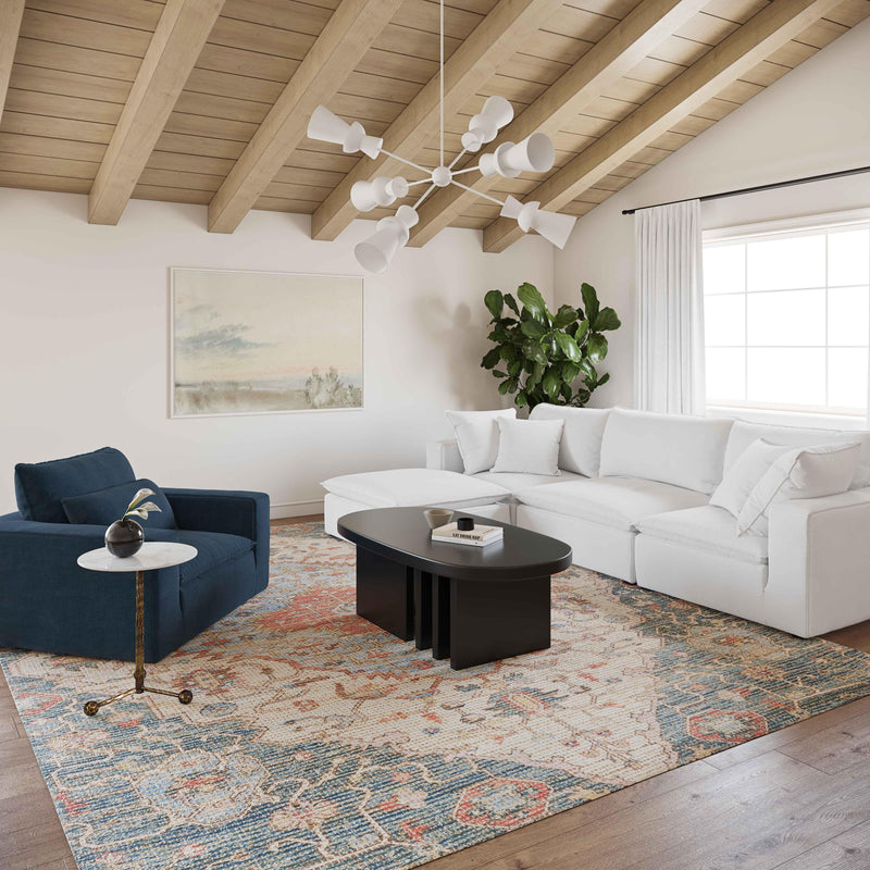 Cali Performance Fabric Armchair - Navy