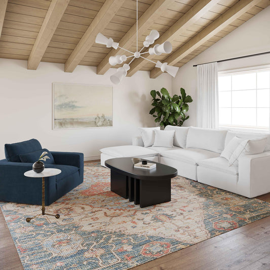 Cali Performance Fabric Armchair - Navy