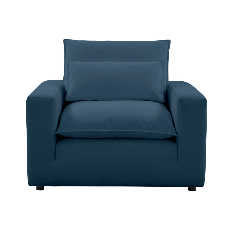 Cali Performance Fabric Armchair - Navy