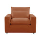 Cali Performance Fabric Armchair - Rust