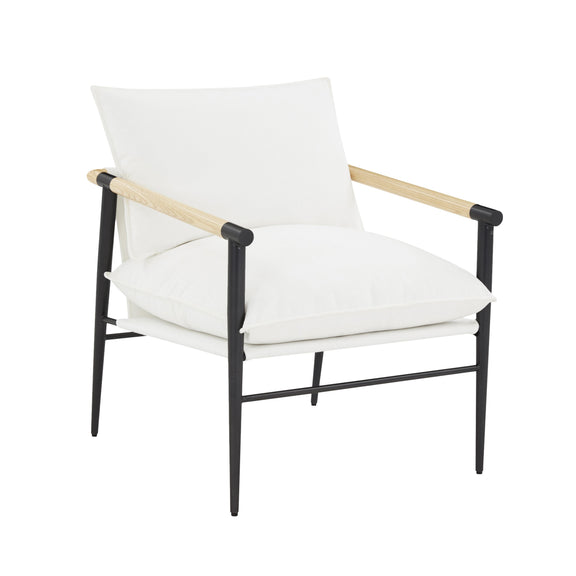 Cali Performance Fabric Accent Chair - Pearl