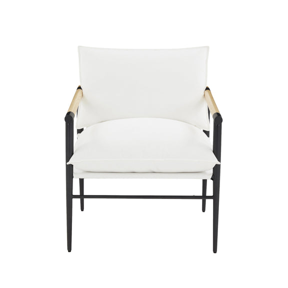 Cali Performance Fabric Accent Chair - Pearl