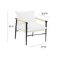 Cali Performance Fabric Accent Chair - Pearl
