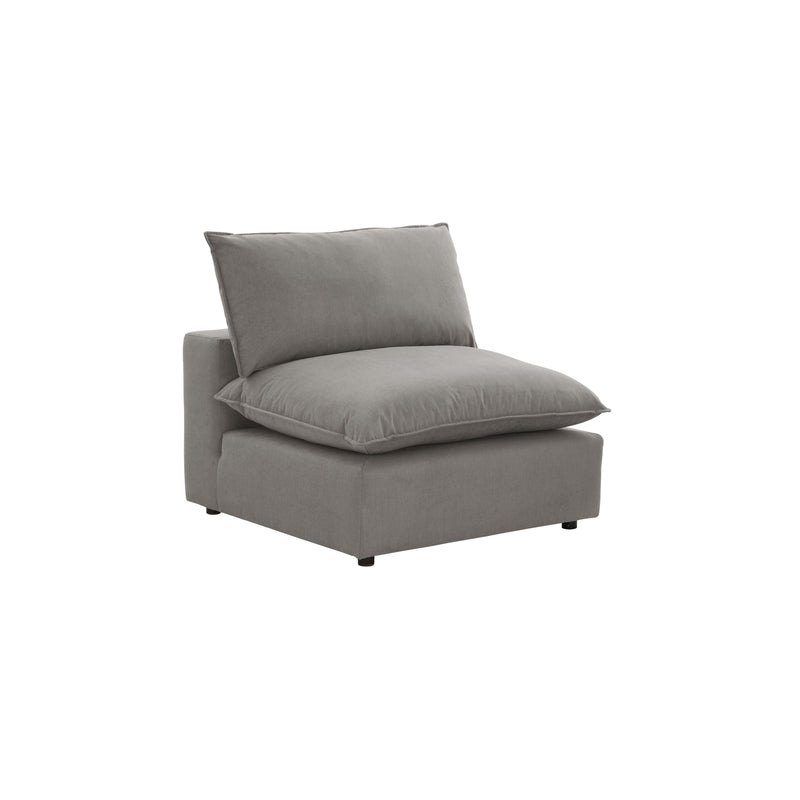 Cali Performance Fabric Modular Armless Chair - Slate