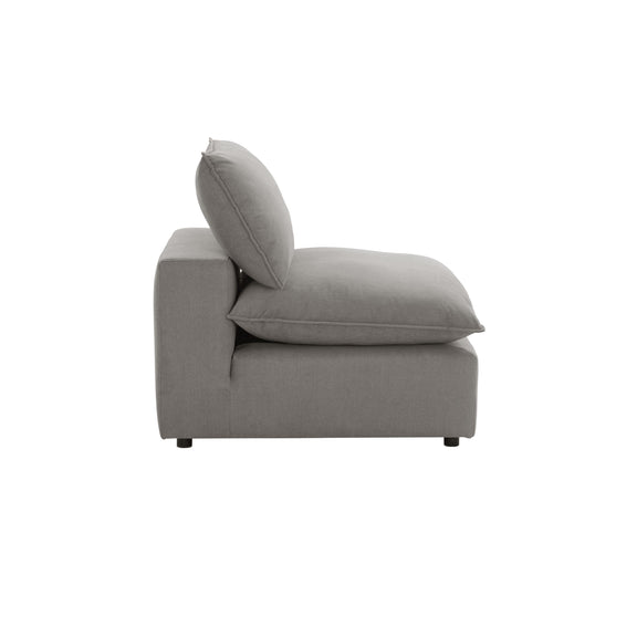 Cali Performance Fabric Modular Armless Chair - Slate