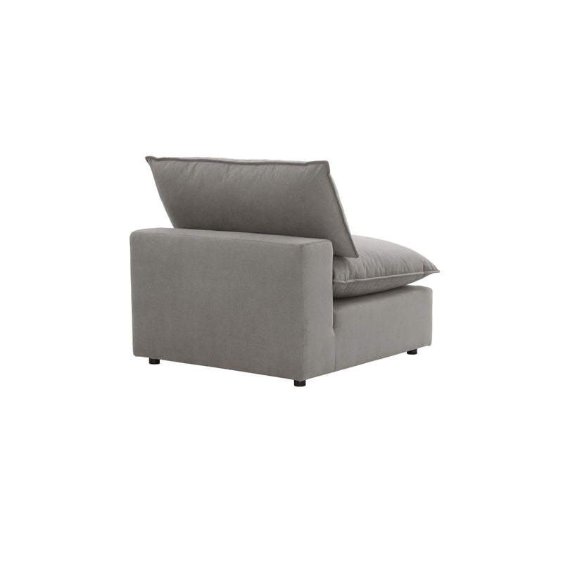 Cali Performance Fabric Modular Armless Chair - Slate