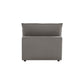 Cali Performance Fabric Modular Armless Chair - Slate