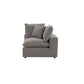 Cali Performance Fabric Modular Corner Chair - Slate