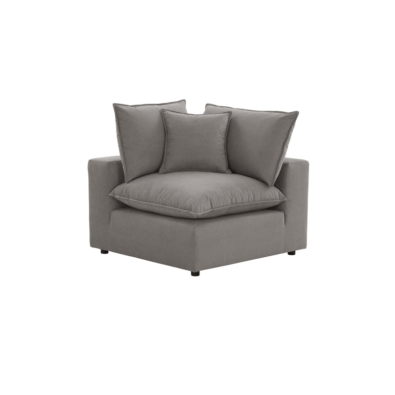Cali Performance Fabric Modular Corner Chair - Slate