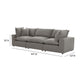 Cali 120" Performance Fabric Modular Sofa - Slate
