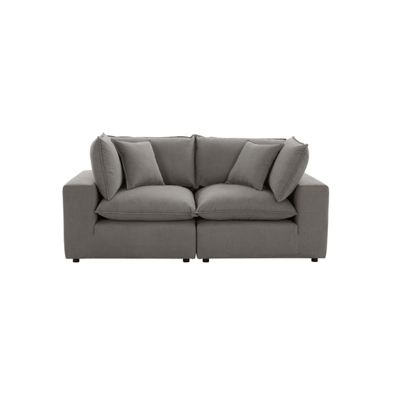 Cali 80" Modular Loveseat - Slate