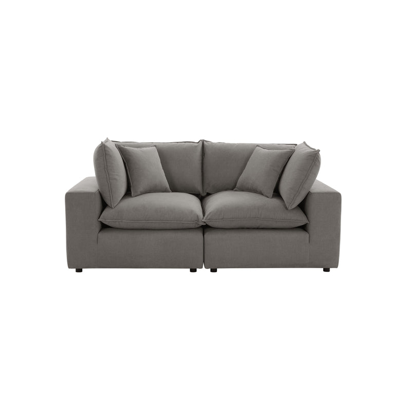 Cali 80" Modular Loveseat - Slate