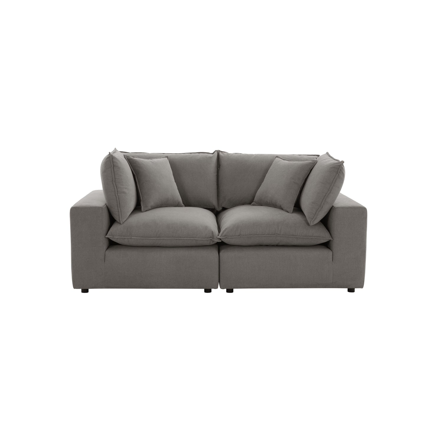 Cali 80" Modular Loveseat - Slate
