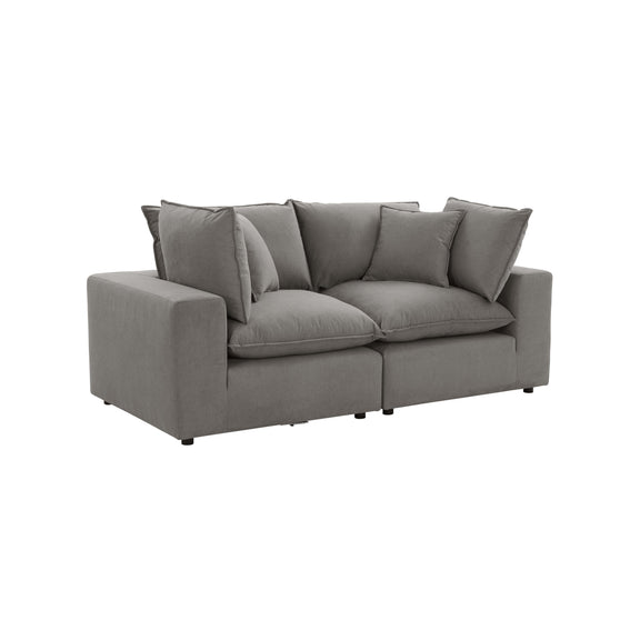 Cali 80" Modular Loveseat - Slate
