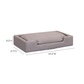 Cali Performance Fabric Modular Pet Bed - Grey