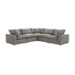 Cali 5-Piece Performance Fabric Modular L-Sectional - Slate