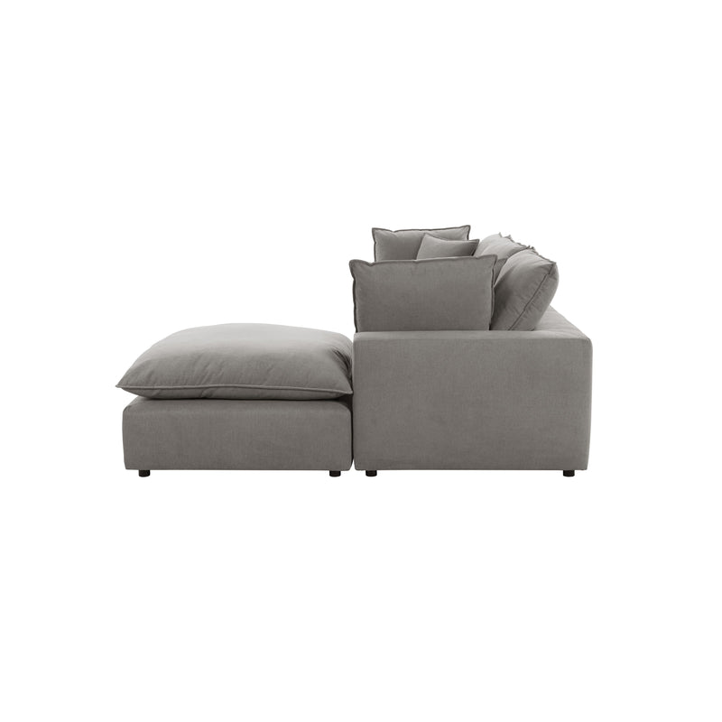Cali 4-Piece Performance Fabric Modular Sectional - Slate