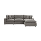 Cali 4-Piece Performance Fabric Modular Sectional - Slate