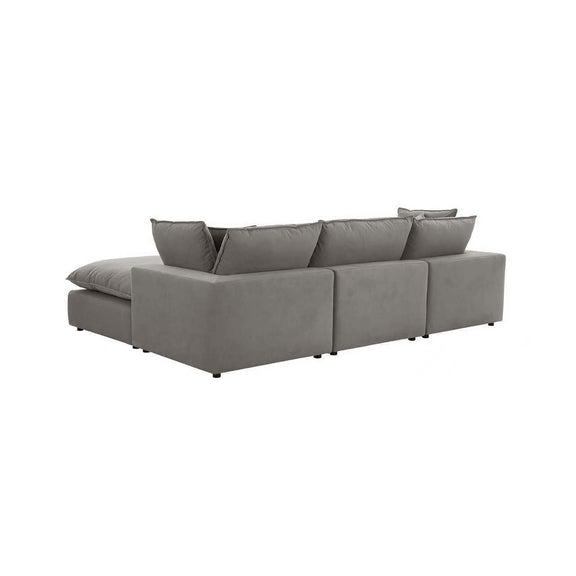 Cali 4-Piece Performance Fabric Modular Sectional - Slate
