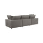 Cali 120" Performance Fabric Modular Sofa - Slate
