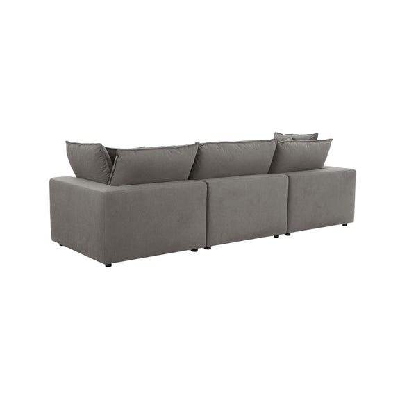 Cali 120" Performance Fabric Modular Sofa - Slate