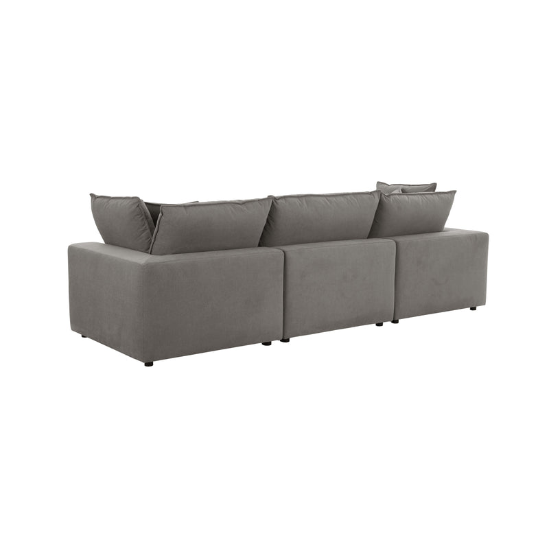 Cali 120" Performance Fabric Modular Sofa - Slate