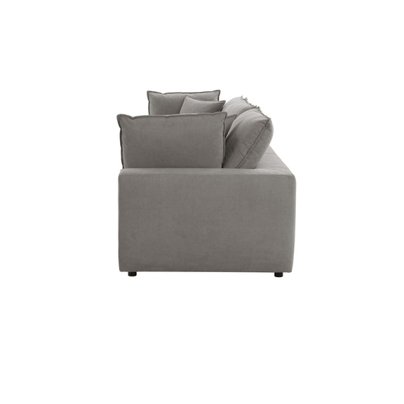 Cali 120" Performance Fabric Modular Sofa - Slate