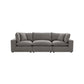 Cali 120" Performance Fabric Modular Sofa - Slate