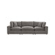 Cali 120" Performance Fabric Modular Sofa - Slate