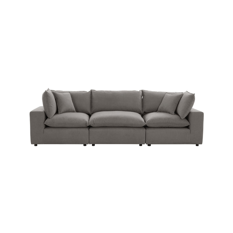Cali 120" Performance Fabric Modular Sofa - Slate