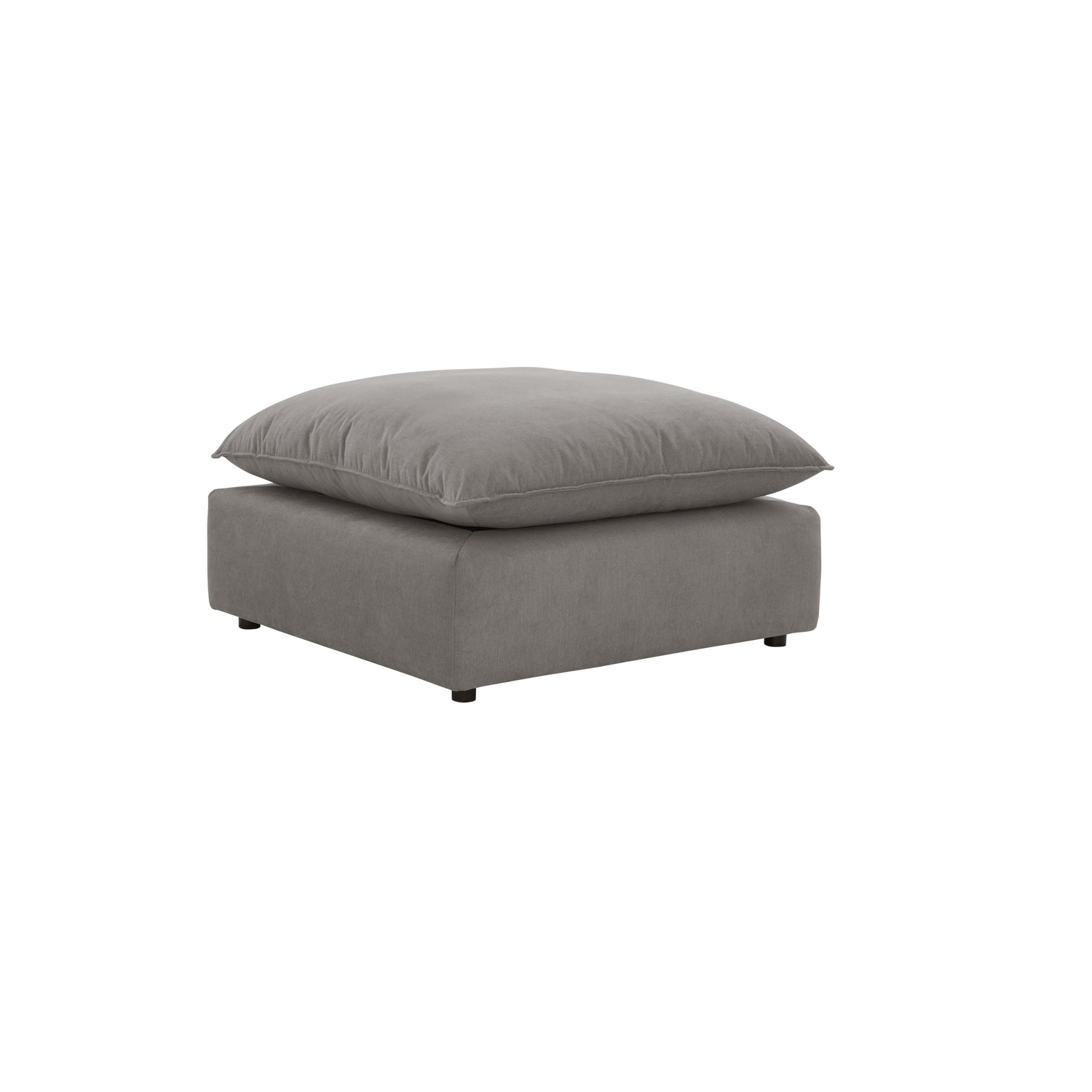 Cali Performance Fabric Ottoman - Slate
