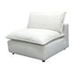 Cali Performance Fabric Modular Armless Chair - Pearl