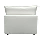 Cali Performance Fabric Modular Armless Chair - Pearl
